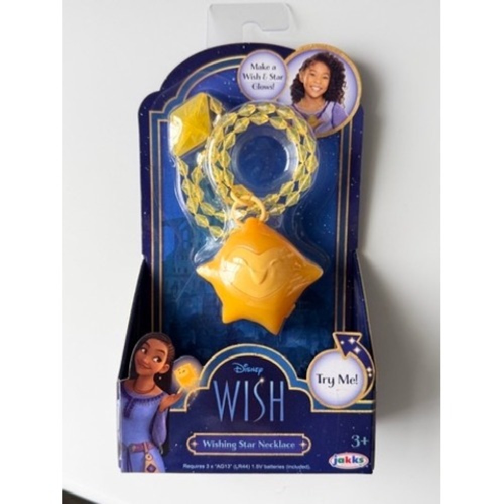 Disney Wish Wishing‎ Star Necklace Jakks Pacific Light Up Toy Kids NEW NIB
